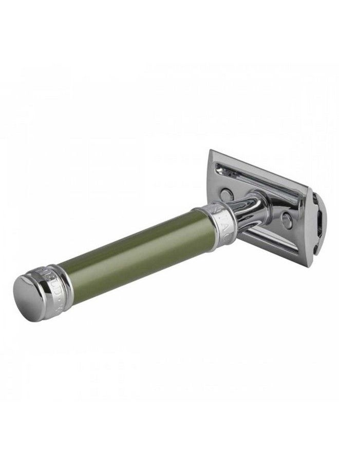 Edwin Jagger Double Edged Safety Razor (Regular Handle 83mm (33") Green)  - Image 4
