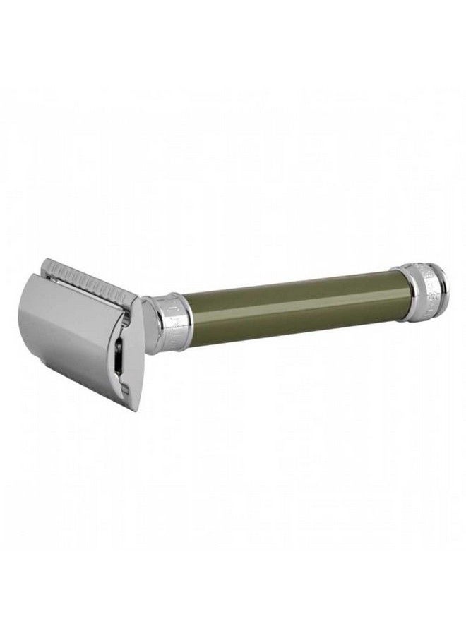 Edwin Jagger Double Edged Safety Razor (Regular Handle 83mm (33") Green)  - Image 5