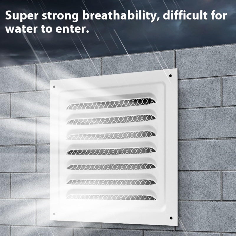 غطاء مشعب تهوية مربع أبيض 200x200 للحمام والمطبخ والمكتب - Image 4