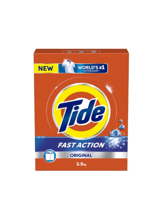 تايد مسحوق غسيل سريع المفعول 2.5 كجم شبه - Image 1
