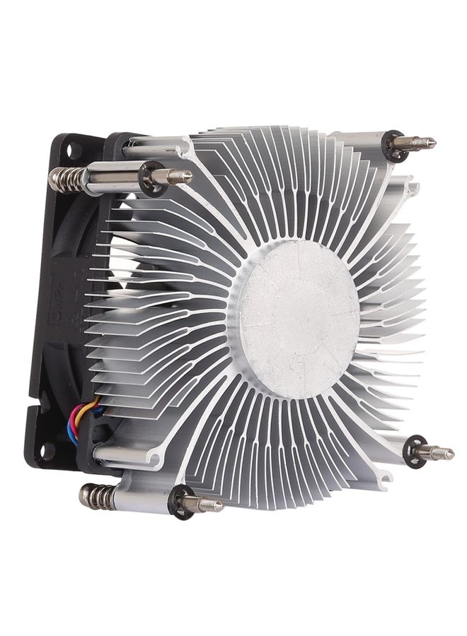 BURAQ 4Pin CPU Cooler Mute Silent Fan Thickened Aluminum Heat Sink for Intel 1155 / 1150 / 1151  - Image 3