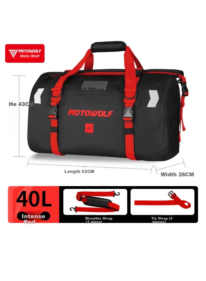Motowolf Motorcycle Riding Waterproof Rear Seat Bag Knight Equipment Moto Travel Double Shoulder Backpack Rear Tail Bag Motorcycle Carrying Bag - Image 1