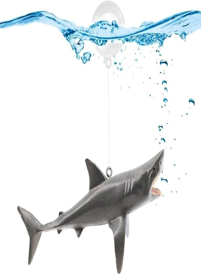GANPUB 1Pc Floating Shark Ornament - Adjustable Aquarium Shark Animal Decor | Aquarium Floating Shark Ornaments Thematic Ornaments Suitable for Aquarium All Kinds of Fish Tank and Home Aquarium Décor - Image 4