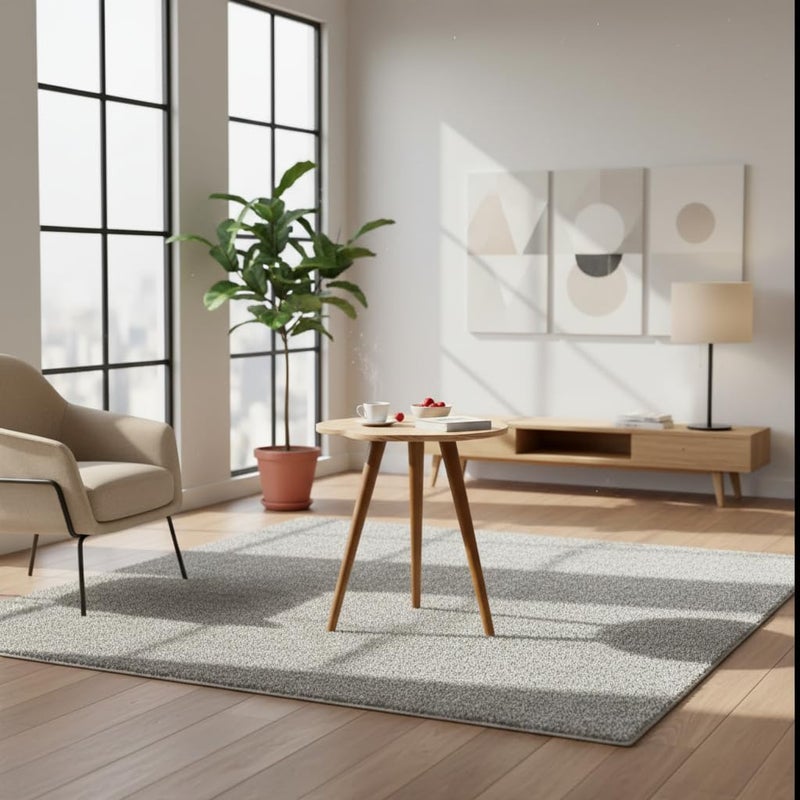 Mid-Century Modern Walnut Side Table – 3-Legged Wooden Accent Table for Living Room, Balcony, or Bedroom (Wooden) - Image 3
