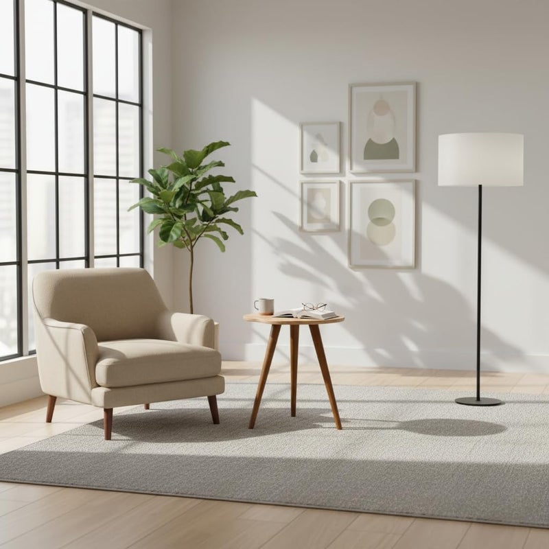 Mid-Century Modern Walnut Side Table – 3-Legged Wooden Accent Table for Living Room, Balcony, or Bedroom (Wooden) - Image 5