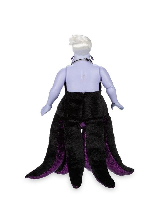 Disney store دمية أورسولا المغنية الرسمية من متجر ديزني - لعبة الأشرار، ألعاب حورية البحر بزي من الفيلور، وأذرع محشوة، وشعر مصفف، وقلادة صدفة مصبوبة - مستوحاة من فيلم الحورية الصغيرة (1989) - Image 3