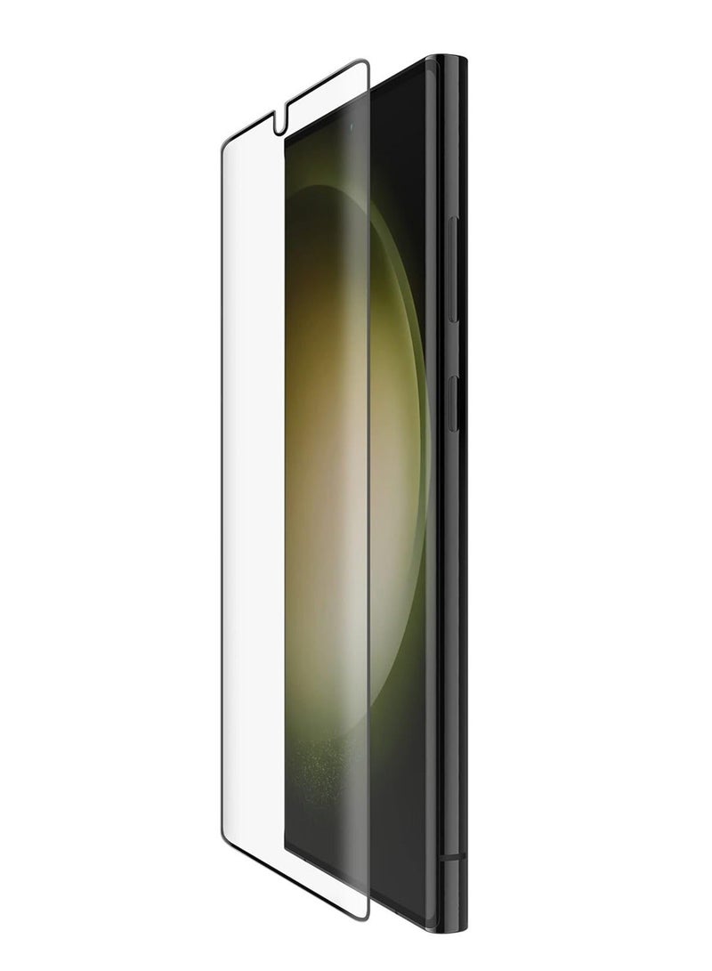 بروماس واقي شاشة نانو لسامسونج جالكسي اس 23 اولترا / اس 22 الترا (Samsung Galaxy S23 Ultra/ S22 Ultra), بتصميم منحني حماية فائقة من الحافة الى الحافة مع الوضوح الفائق والحماية ضد السقوط والخدوش، شفاف - Image 2