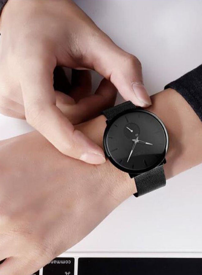 Men's Alloy Analog Watch 9185 - 40 mm - Black - Image 2