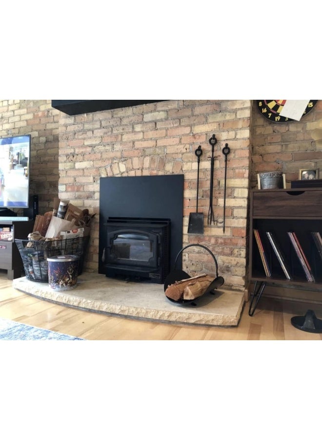 Rocky Mountain Radar Rocky Mountain Goods Firewood Basket Holder Indoor  Decorative Finish Metal Log Holder  Fireplace Wood Rack is Ideal Size for Indoor use  Assembly Wrench Included  for Modern or Classic Home  - Image 3