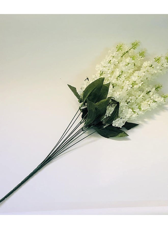 Generic أغصان زهور صناعية لمناسبات متعددة - أبيض