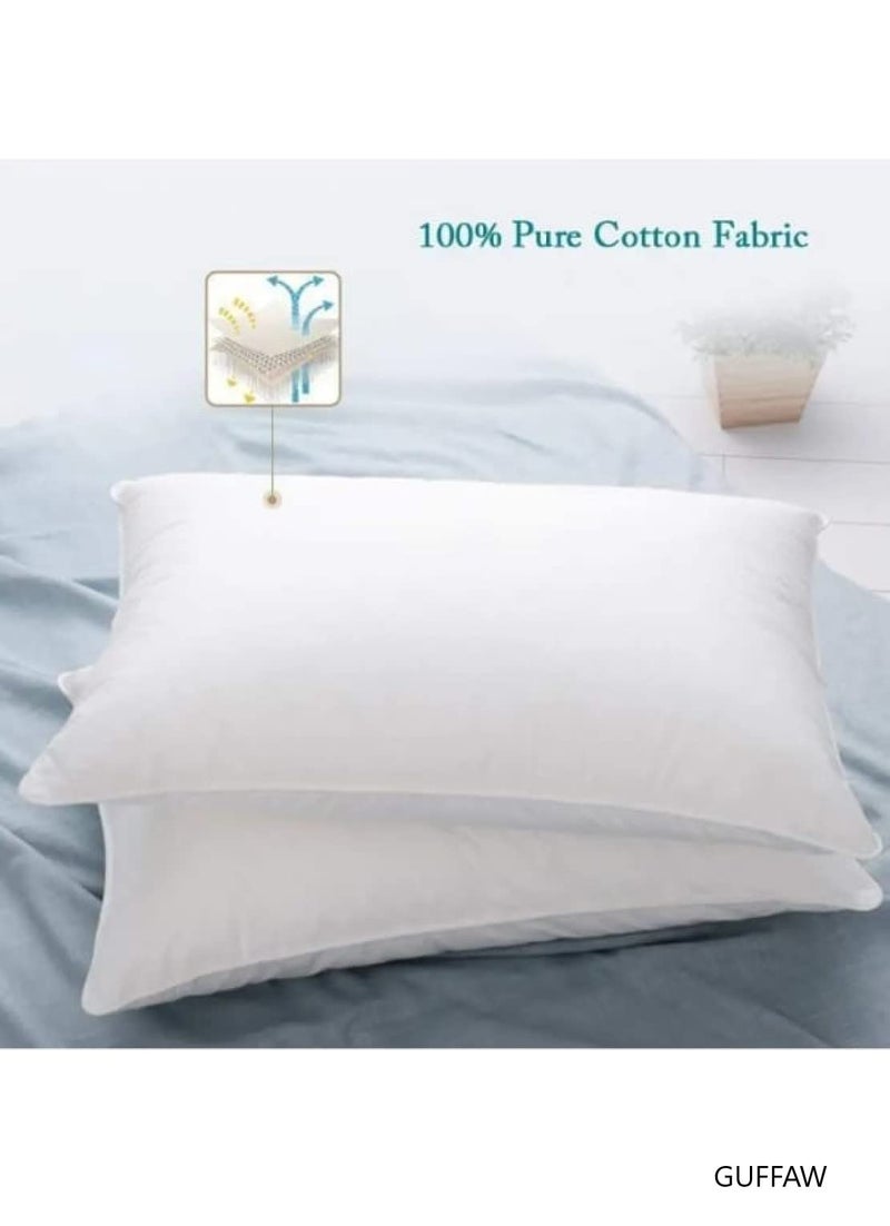 GUFFAW Premium Microfiber Pillow Filler 12x20 inches Pack of 2 - Image 2