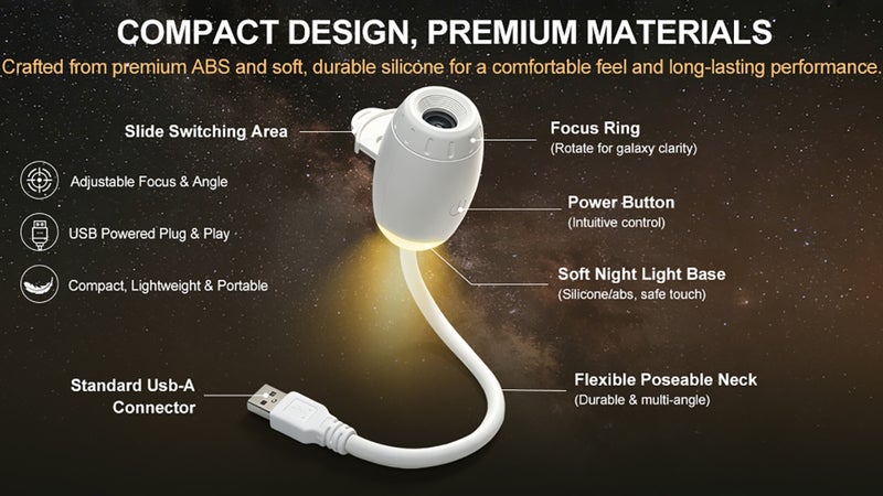 2 في 1 USB Star Galaxy Projector Night Light مع 12 فيلم زجاجي فائق الدقة بتركيز قابل للتعديل، شرائح قابلة للاستبدال، إضاءة محيطة بنجمة الغرفة، جهاز عرض، مصباح إسقاط للجو الداخلي لسقف السيارة