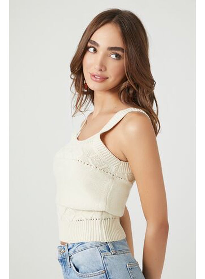 FOREVER 21 Pointelle Sweater-Knit Tank Top - Image 2