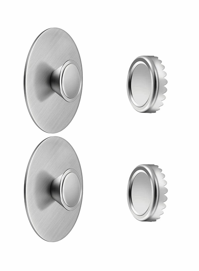 Magnetic Soap Holder,  2pcs Stainless Steel Universal Wall Mounted Suction Bar Soap Holder for Shower Bathroom - Image 1
