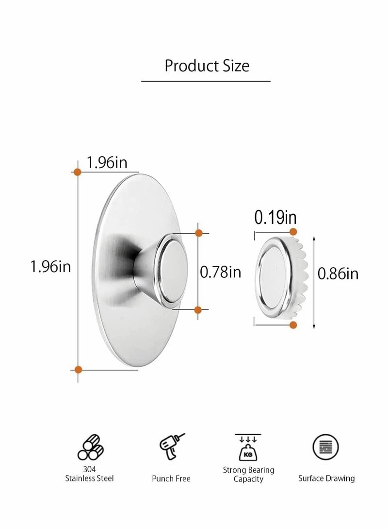 Magnetic Soap Holder,  2pcs Stainless Steel Universal Wall Mounted Suction Bar Soap Holder for Shower Bathroom - Image 4