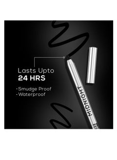 Renee RENEE Midnight Kohl Pencil   Smudgeproof and Waterproof Kajal  24 Hrs Long Stay   Darkest Black   One Swipe Application Rich Color Payoff  Vitamin E  Olive Oil and Castor Oil   1.5 Gm  - Image 3