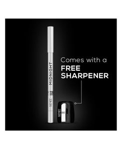 Renee RENEE Midnight Kohl Pencil   Smudgeproof and Waterproof Kajal  24 Hrs Long Stay   Darkest Black   One Swipe Application Rich Color Payoff  Vitamin E  Olive Oil and Castor Oil   1.5 Gm  - Image 4