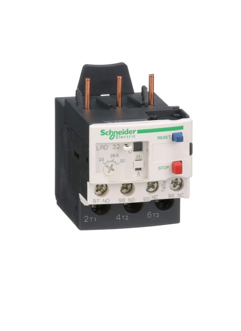 Schneider Electric - Schneider Electric Thermal Overload Relay - 1NO/1NC, 23, 32 A F. L. C, 32 A Contact Rating, 600 V, 3P – LRD32 - Image 1