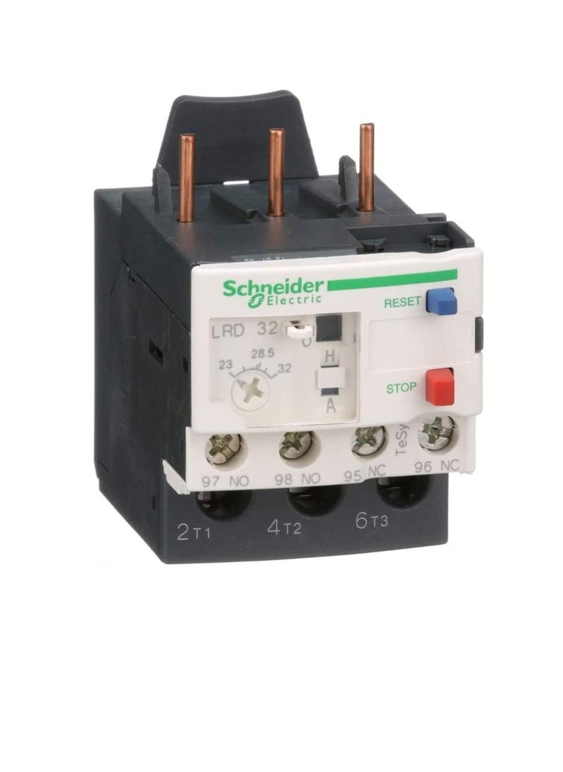Schneider Electric - Schneider Electric Thermal Overload Relay - 1NO/1NC, 23, 32 A F. L. C, 32 A Contact Rating, 600 V, 3P – LRD32 - Image 1