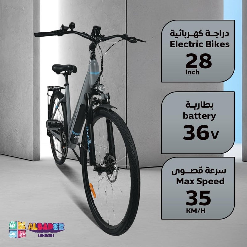 ALBADER Electric Bikes for Adults, Electric Bike 28 Inch with 3 Riding Modes, Electric Scooter With 36V and10AH battery, Bike With Max Speed 35 KM/H & 30 KM Range - Image 2