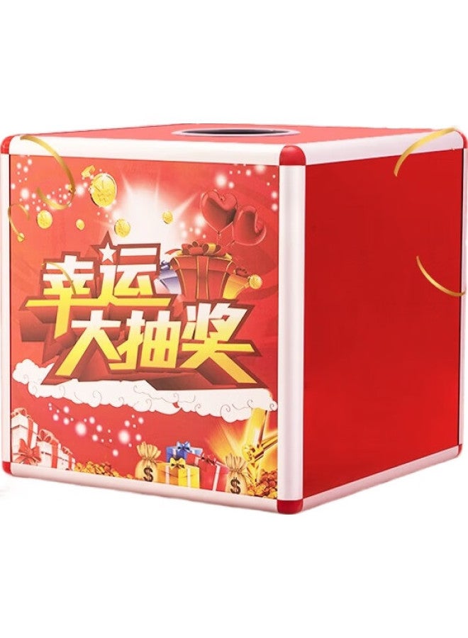 Jin Longxing Jinlongxing, Lottery Box, Raffle Box, Prize Drawing Box, Small Transparent Prize Box For Annual Meetings, Aluminum Alloy Detachable Prize Drawing Box, Prize Drawing Box For Annual Meetings And Ceremonies, Small Size A1185 - Image 1