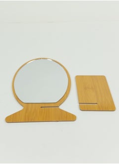 MtjrNet Standing Makeup Mirror Easy To Use Always Handy Standing Face Mirror  - Image 2