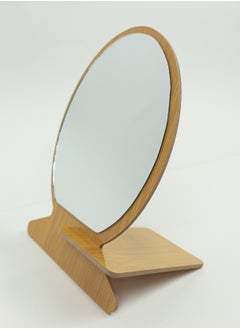 Brown Oval Mirror