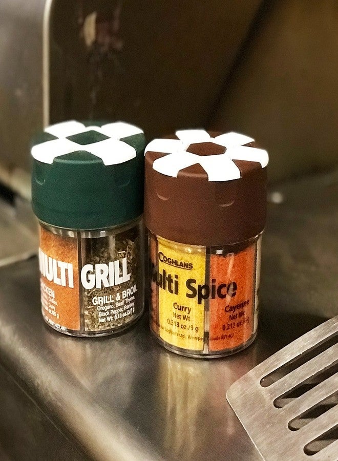Coghlan's Multi-Grill Shaker – 4-in-1 Outdoor Spice Shaker with Flip-Top Lids for Chicken, Seafood, Steak, and Grilling Blends – Durable, Compact, and Travel-Ready for Camping, RV or BBQs - Image 2