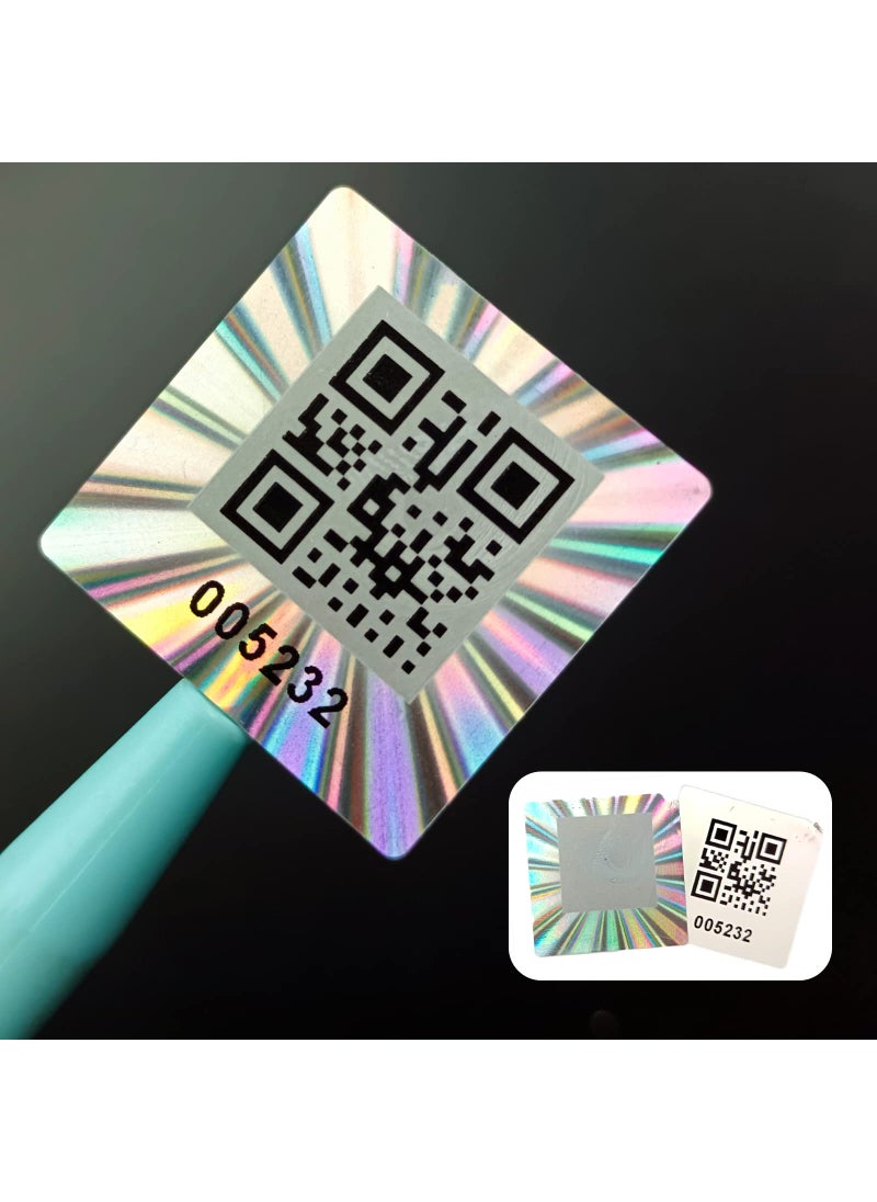 dose not apply 300pcs Hologram QR Code Labels Tamperevident Security Seal StickerWarranty Void Tamper Proof Labels with Unique Sequential Serial Numbering1x1inch 