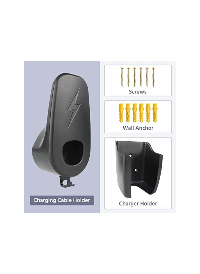 PROMASS EV Charger Cable Holder for Tesla Model 3 / Model Y, Charging Cable Organiser Wall Mount for Charger Wallbox Charging Station Plug Adapter Holder for Tesla Model 3 / Model Y  - Image 5