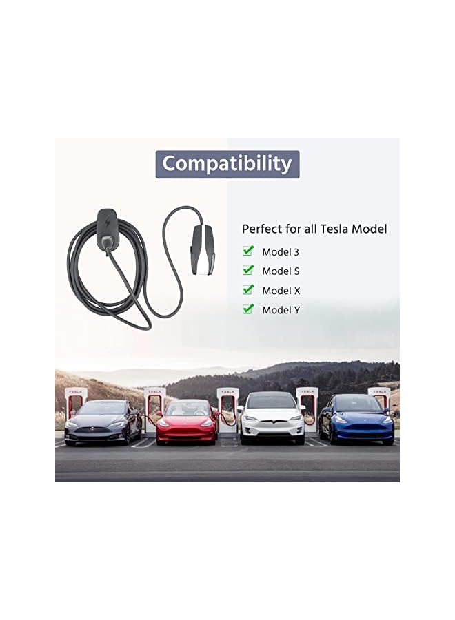 PROMASS EV Charger Cable Holder for Tesla Model 3 / Model Y, Charging Cable Organiser Wall Mount for Charger Wallbox Charging Station Plug Adapter Holder for Tesla Model 3 / Model Y  - Image 3