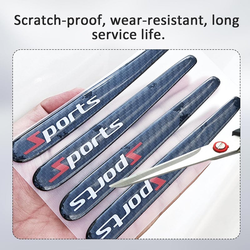 ROBOHOOK Car Door Handle Protector, 8 Pcs Door Protectors for Vehicles, Black, Door Handle Cup Protective Film for Most Vehicles (Bowl*4+Handle*4) Budget friendly trendy design - Image 5