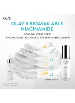 Olay Niacinamide Face Serum | Clear And Even Skin | Fights Dullness And Provides Radiant Glow| Normal, Oily, Dry, Combination Skin | Paraben And Sulphate Free | 30Ml  - Image 3