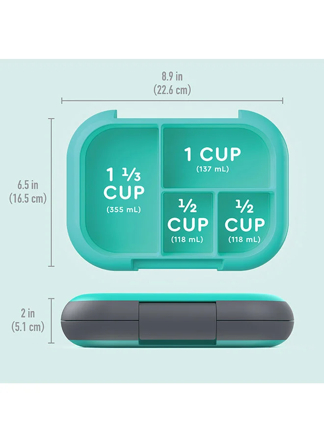 Bentgo Bento Style Kids Chill Lunch Box - Electric Aqua