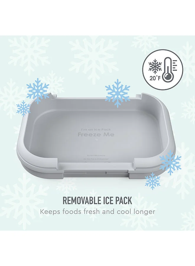Bentgo Bento Style Kids Chill Lunch Box - Electric Aqua