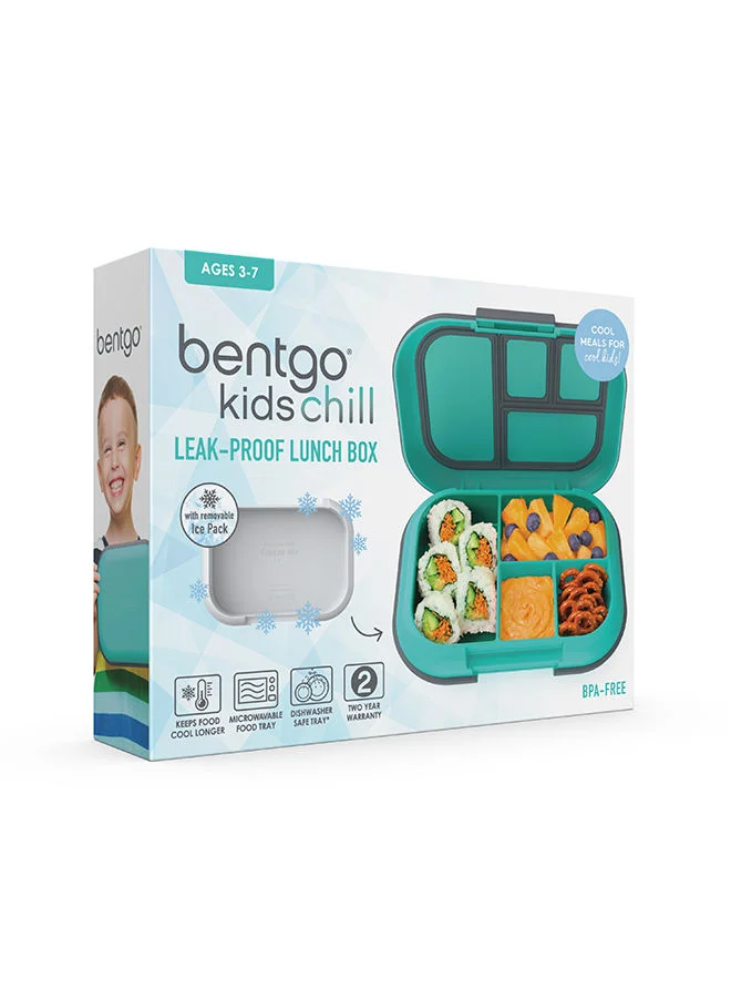 Bentgo Bento Style Kids Chill Lunch Box - Electric Aqua