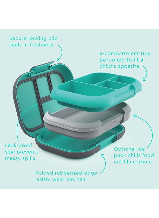 Bentgo Bento Style Kids Chill Lunch Box - Electric Aqua