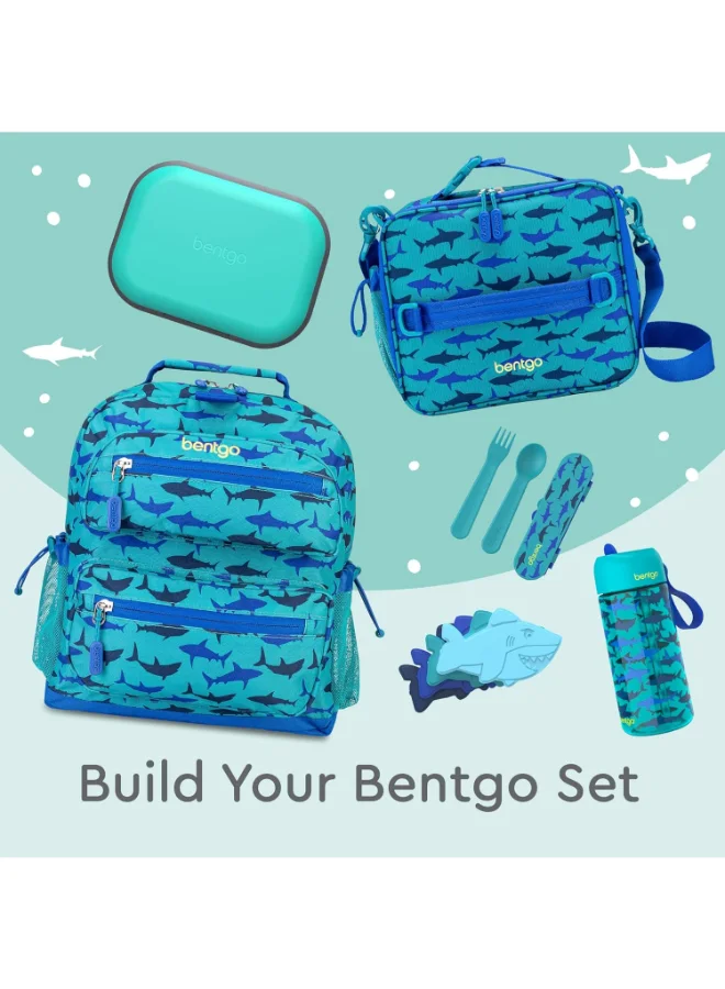 Bentgo Bento Style Kids Chill Lunch Box - Electric Aqua