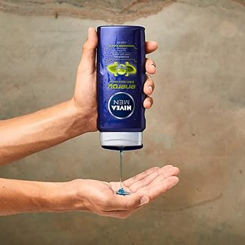 NIVEA MEN Shower Gel Energy 6 x 400ml Energizing Body Wash with Mint Extract Allin1 Shower Gel for Men Strong NIVEA Men Shower Gel with Fresh Masculine Scent - Image 4