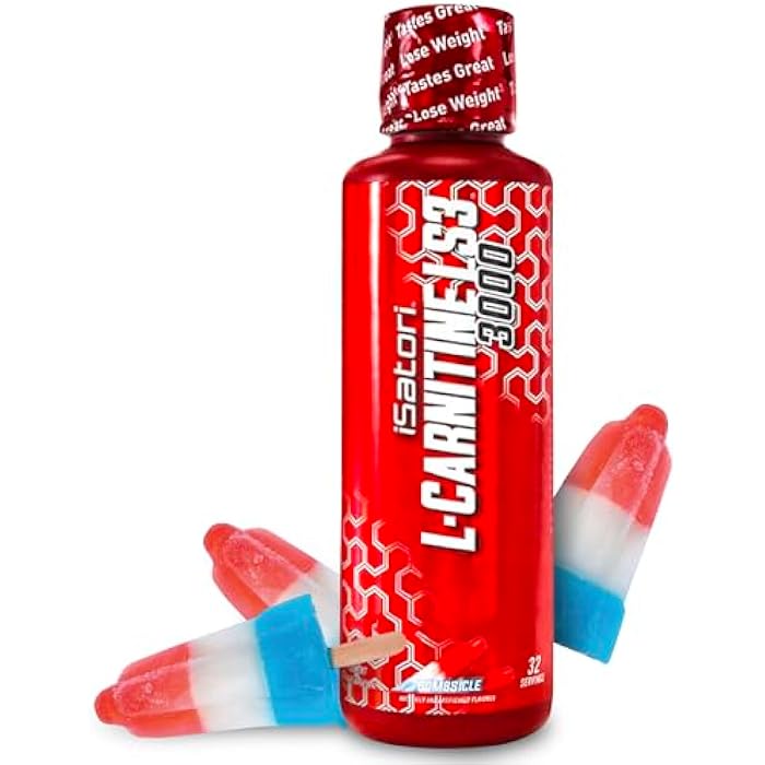 iSatori L-Carnitine LS3 3000, Liquid L-Carnitine with Acetyl L-Carnitine, L-Carnitine L-Tartrate, Stimulant Free Pre Workout, Low Calories, Sugar, Gluten, Keto-Friendly, Bombsicle Flavor (32 Servings) - Image 1