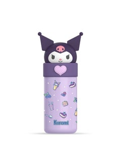GGEROU Kids Water Bottle Insulated Stainless Steel Reusable Tumbler for Toddlers Boys Girls Cartoon Vacuum Thermos Cup Womens Water Bottles for Hot or Cold Drinks Travel School Home 350ml  - Image 1