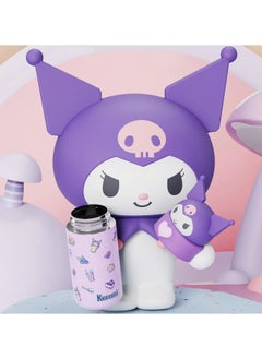 GGEROU Kids Water Bottle Insulated Stainless Steel Reusable Tumbler for Toddlers Boys Girls Cartoon Vacuum Thermos Cup Womens Water Bottles for Hot or Cold Drinks Travel School Home 350ml  - Image 4