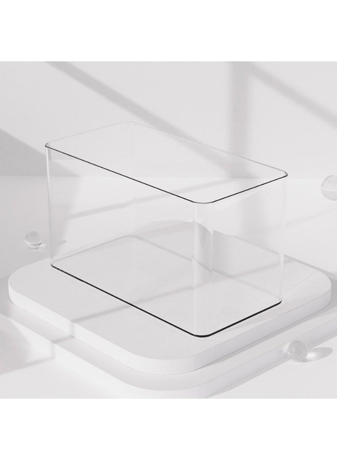Transparent Acrylic Fish Tank, Imitation Glass Box with Lid, Goldfish Tank, Ultra-White Landscape Desktop Fish Tank, for Home, Office, Decoration - Image 1