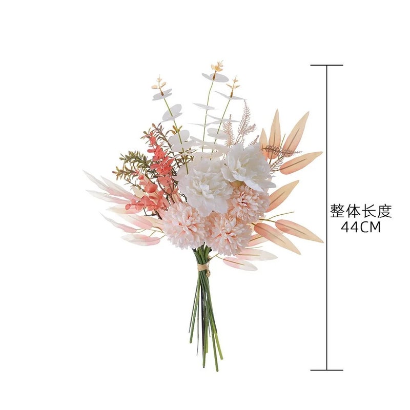 Bluejw Artificial Silk Wedding Floral Table Centerpieces with Dried Plants – Bride Dandelion Bouquet for Home, Party & Event Decor - Image 5