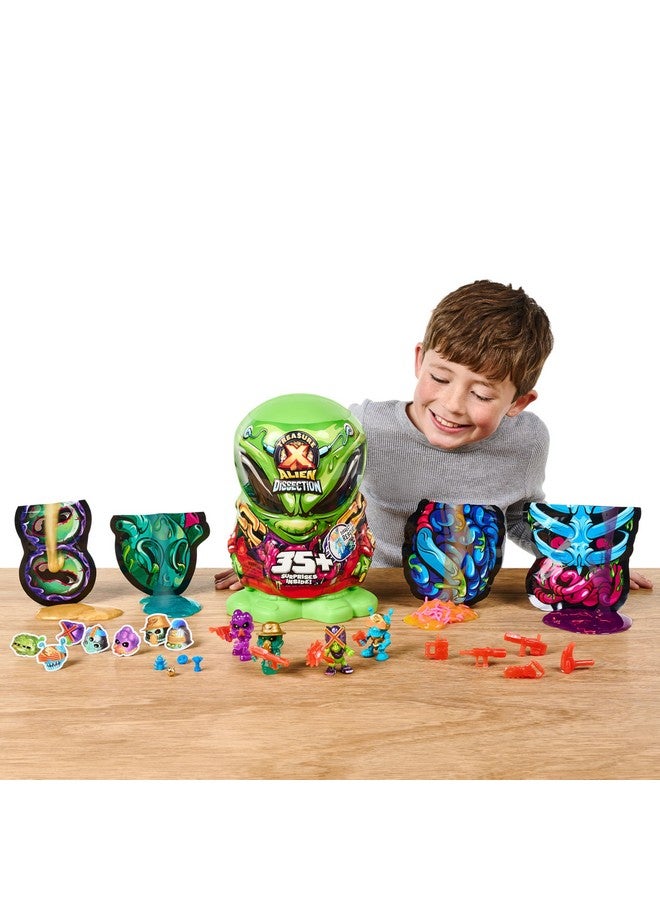 Treasure X Mega Alien Dissection with 35 Plus Surprises Inside | Dissect The 12" Tall Alien | Rescue The 4 Alien Treasure Hunters | Discover Alien Weapons, Stickers, Plus 4 Alien Treasures - Image 2
