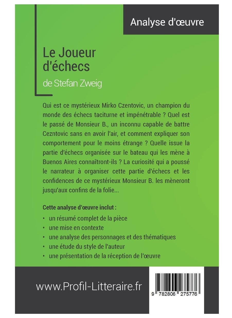 Le Joueur d'échecs de Stefan Zweig (Analyse approfond: Approfondissez votre lecture de cette oeuvre avec  - Image 2