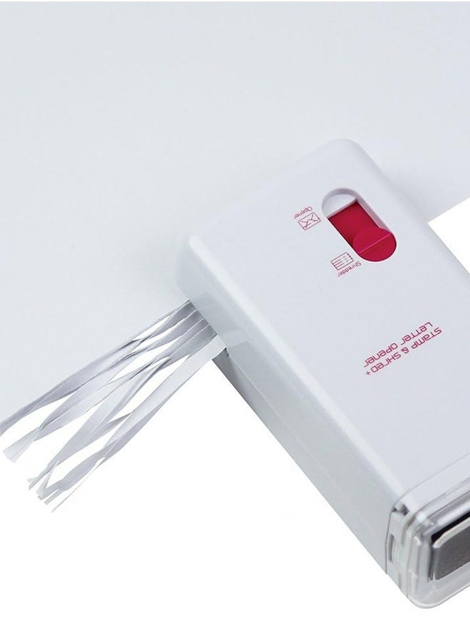 Mini Electric Paper Shredder, Compact Home Shredder, 3mm Micro-Cut, Confidential Small Paper Shredder, Shreds 3 Sheets at a Time, Portable and Efficient
