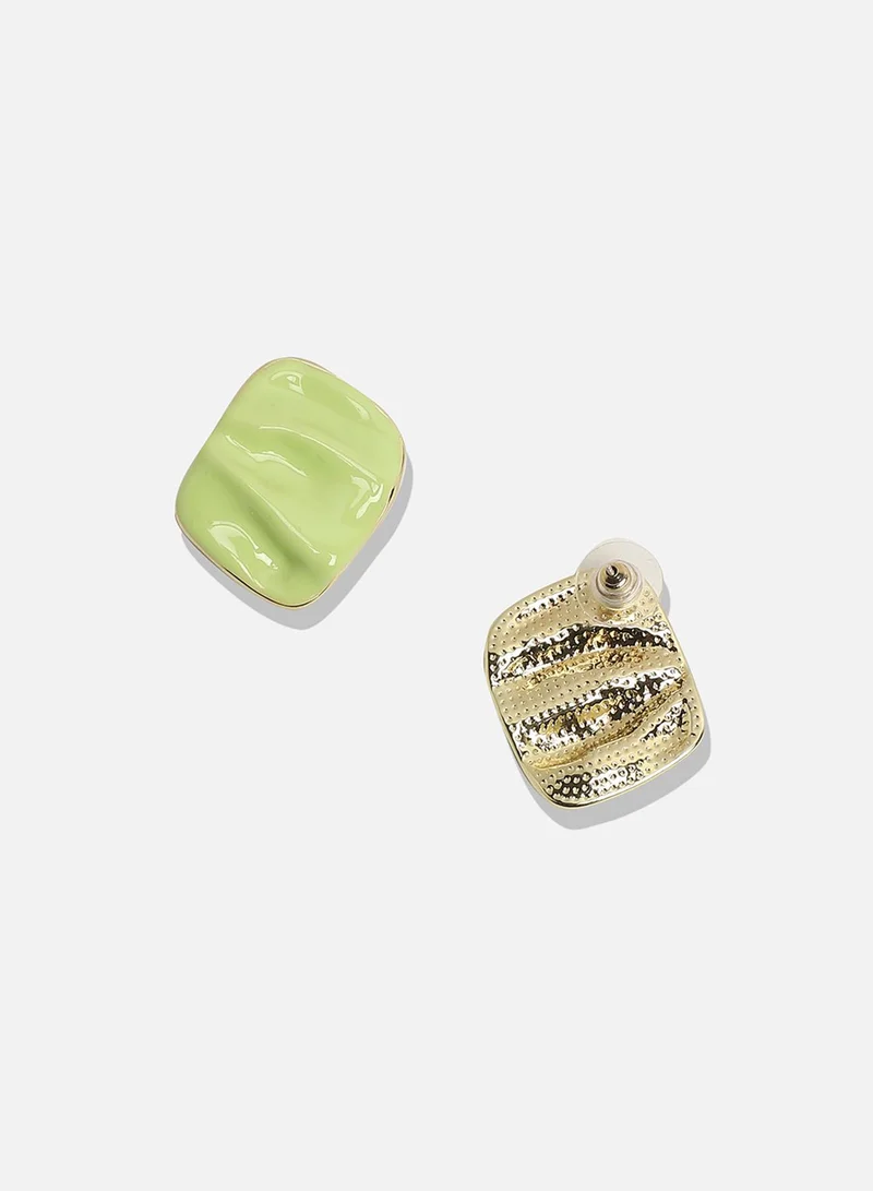 SOHI Textured Enamel Artificial Stud Earring Jewellery