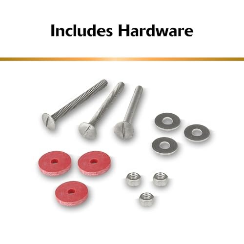 Korky 481BP Universal Toilet Tank To Bowl Gasket & Hardware Kit - Fits Most 3-Inch, 2-Piece Toilet Tanks - Made in USA , Red , Large (3") - Image 5