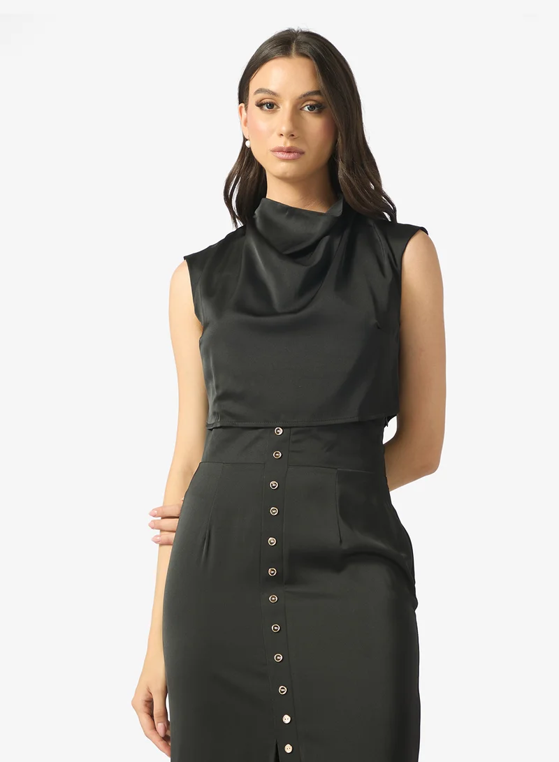 ELLA Dress With Mock Crop Top